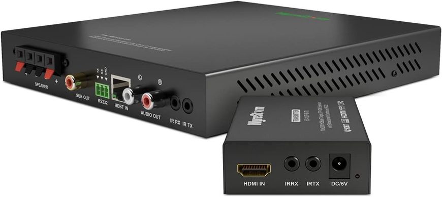 Удлинитель WyreStorm Technologies HDBaseT с интегрированным 2.1 аудио усилителем (EX-1UTP-IR-70-AMP)