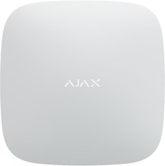 Інтелектуальний центр системи безпеки Ajax Hub (GSM + Ethernet), 230V, Jeweller, білий