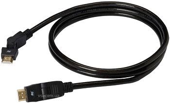 Кабель HDMI: с изменяемым углом коннектора: Real Cable HD-E-360 (HDMI-HDMI) 1.4 3D Ethernet 1M00