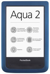 Електронна книга PocketBook 641 Aqua 2, синій/чорний