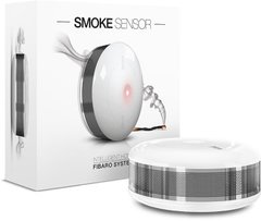Розумний датчик диму Fibaro Smoke Sensor, Z-Wave, 3V CR123A, білий