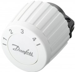 Термостатична головка Danfoss FJVR, різьбове підключення RTL, регулювання +10 до + 50С, біла