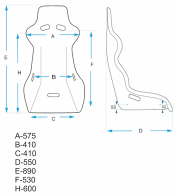O-ROUGE Seat C1 - XL 'Cold Fusion'