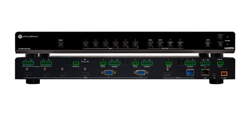 Atlona AT-UHD-CLSO-601 4K/UHD Six-Input Multi-Format Switcher (RENT)