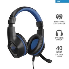 Гарнітура игрова Trust GXT 404B Rana Gaming Headset for PS4 3.5mm BLUE