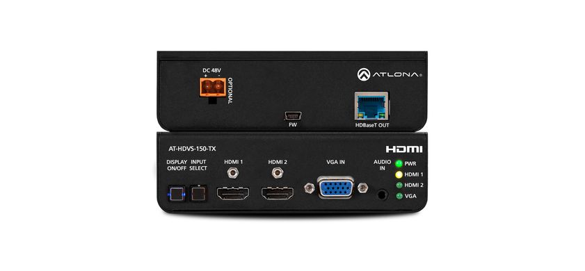 HDBaseT transmitter with three inputs for HDMI and VGA ATLONA AT-HDVS-150-TX