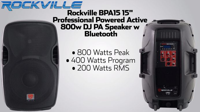 Acoustic system Rockville BPA15 15 " (RENT)