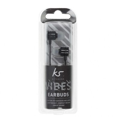 Навушники KS Vibes Earphones (Black)