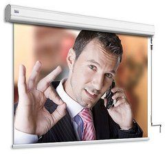 Натяжной экран ADEO EYELET SURFACE 600x450cm на люверсах Reference White\Grey